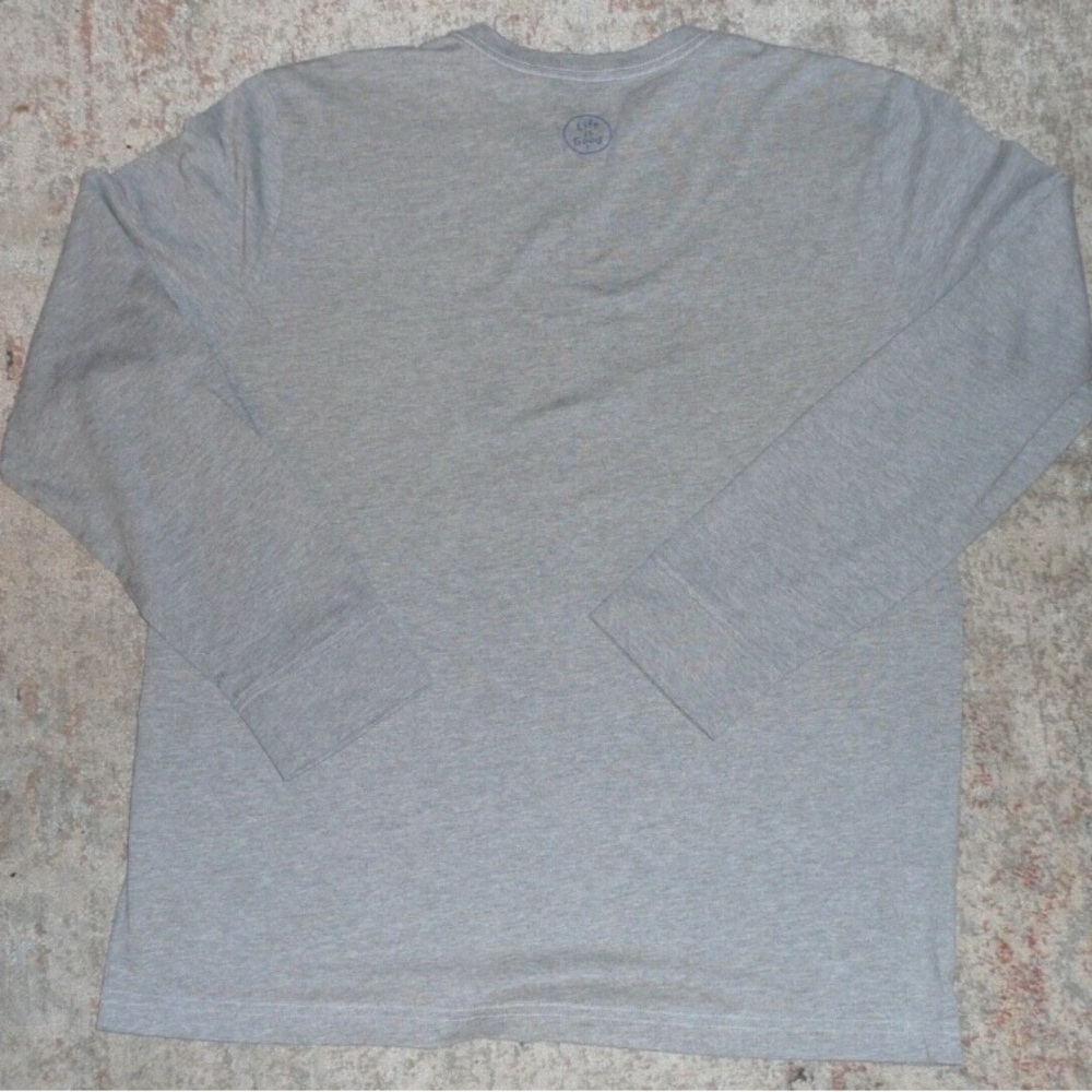 Life Is Good Heather Gray Tee XL - Picture 3 of 5